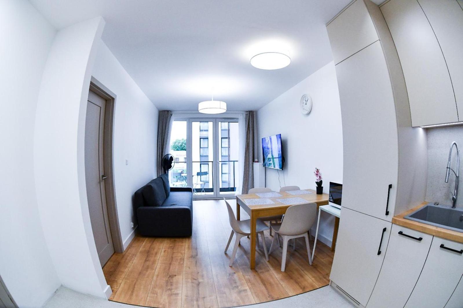 Elegant Two-Room Apartment, City Center, Balcony ,Sleeps 4 Kraków Zewnętrze zdjęcie